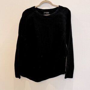 Zara W&B Black Long Sleeve Top Size M